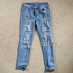 Distressed Denim Jeans